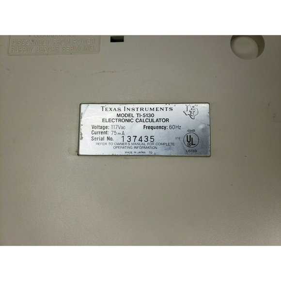 Vintage Texas Instruments TI-5130 Electronic Calculator Receipt Printer - Picture 6 of 9